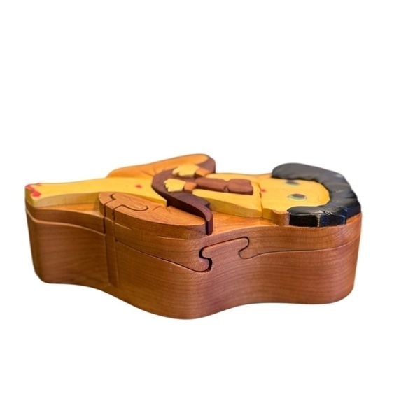 Betty Boop Intarsia Puzzle Box Vintage 1990s - Picture 8 of 9